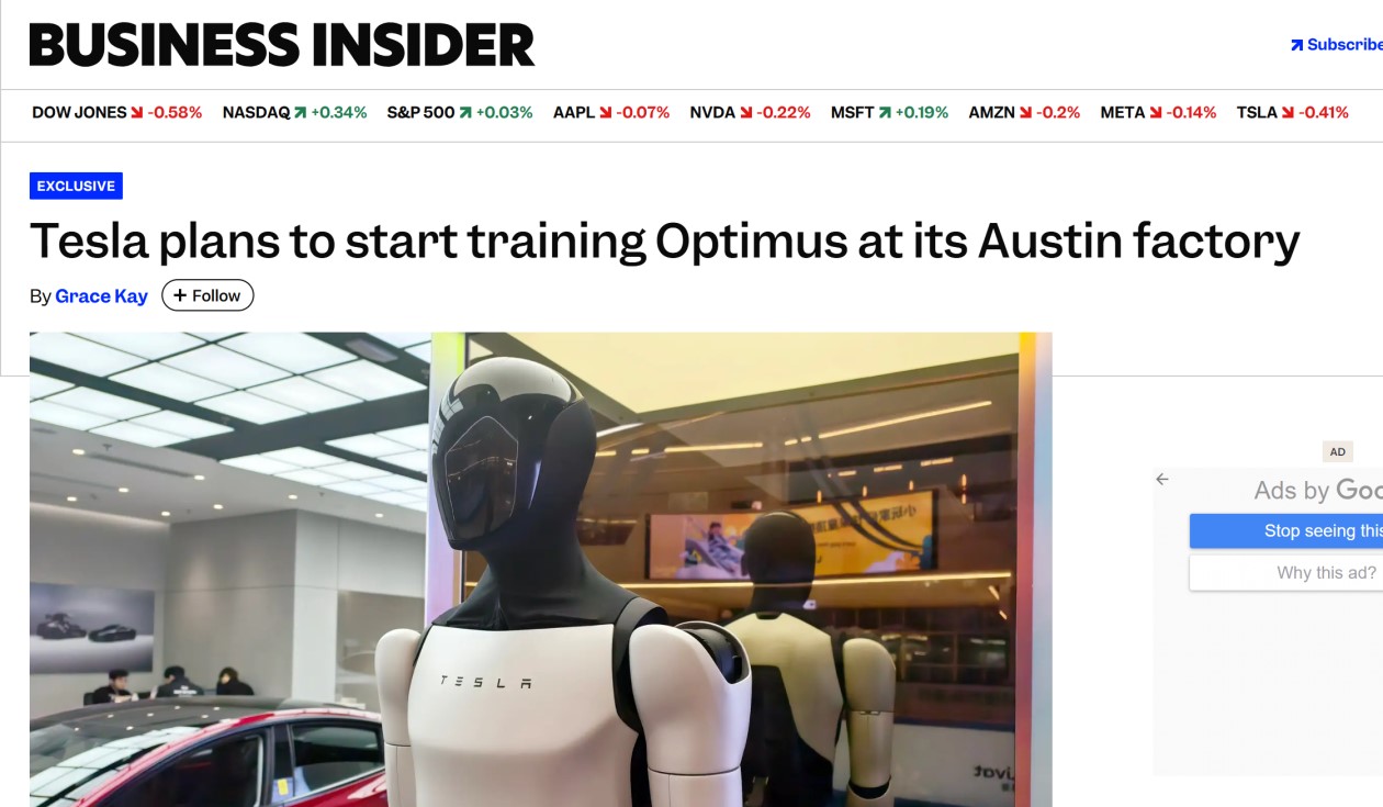 工业应用再提速，特斯拉计划在奥斯汀工厂培育 Optimus 机器人实操能力